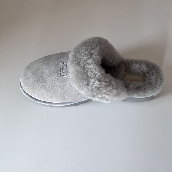 UGG 1126730 Womens Cozy Genuine Shearling Suede Slipper Light Grey US 9 - Picture 3 of 9